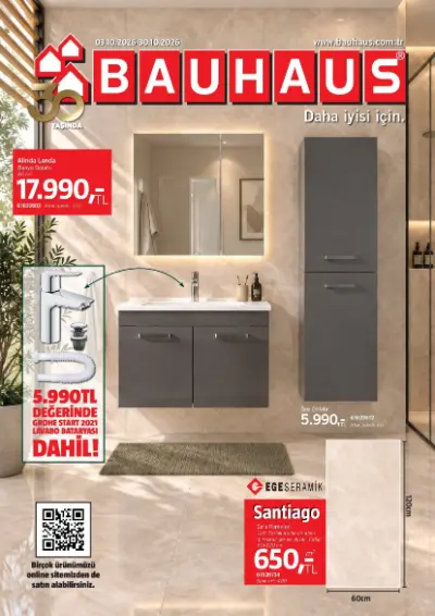 Bauhaus 3–30 Ekim kataloğu, sayfa 1