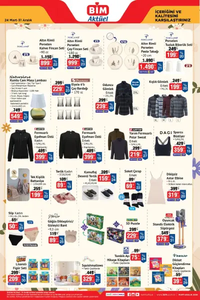 BİM İndirim 24 Mart – 31 Aralık kataloğu, sayfa 1