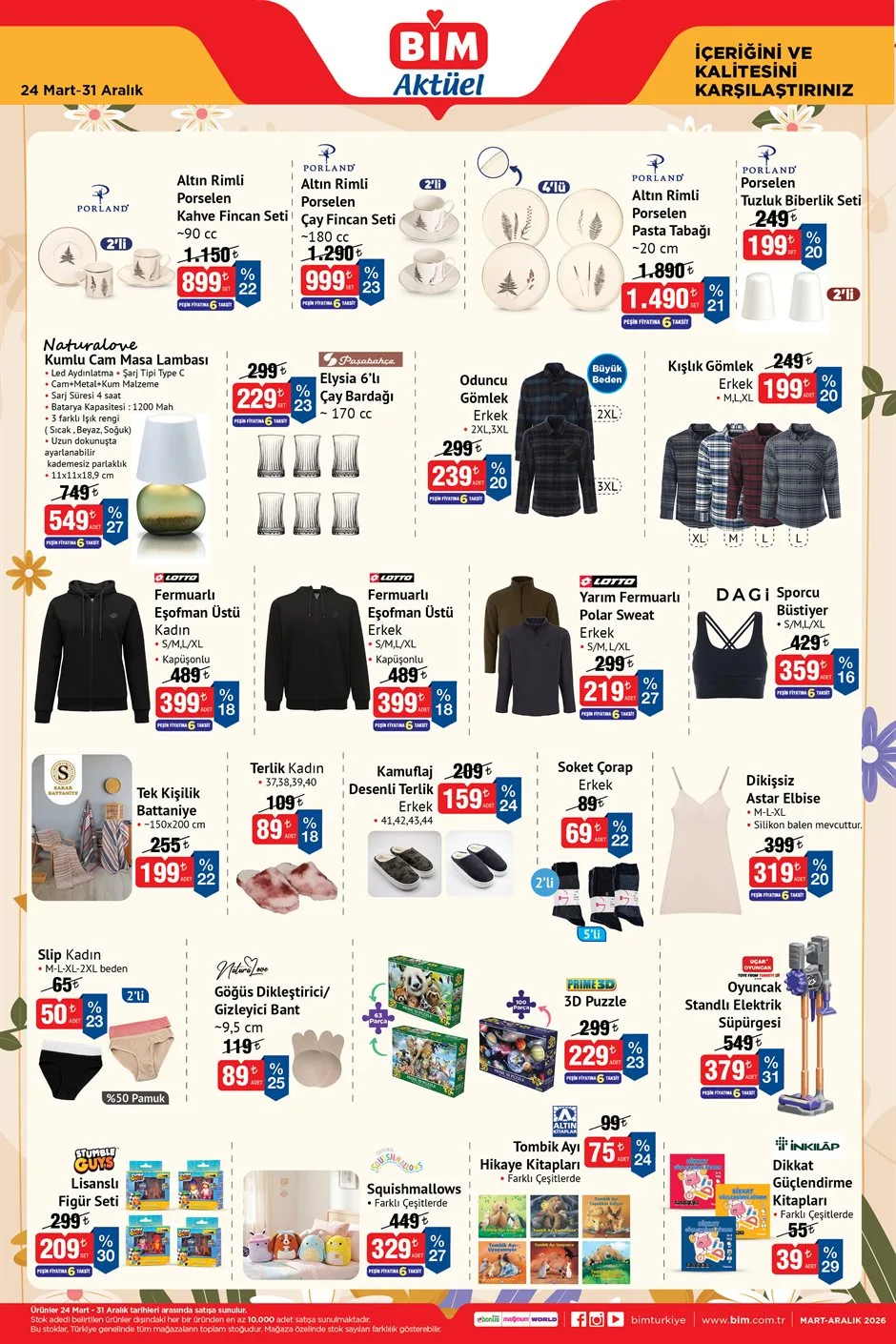 BİM İndirim 24 Mart – 31 Aralık kataloğu, sayfa 1