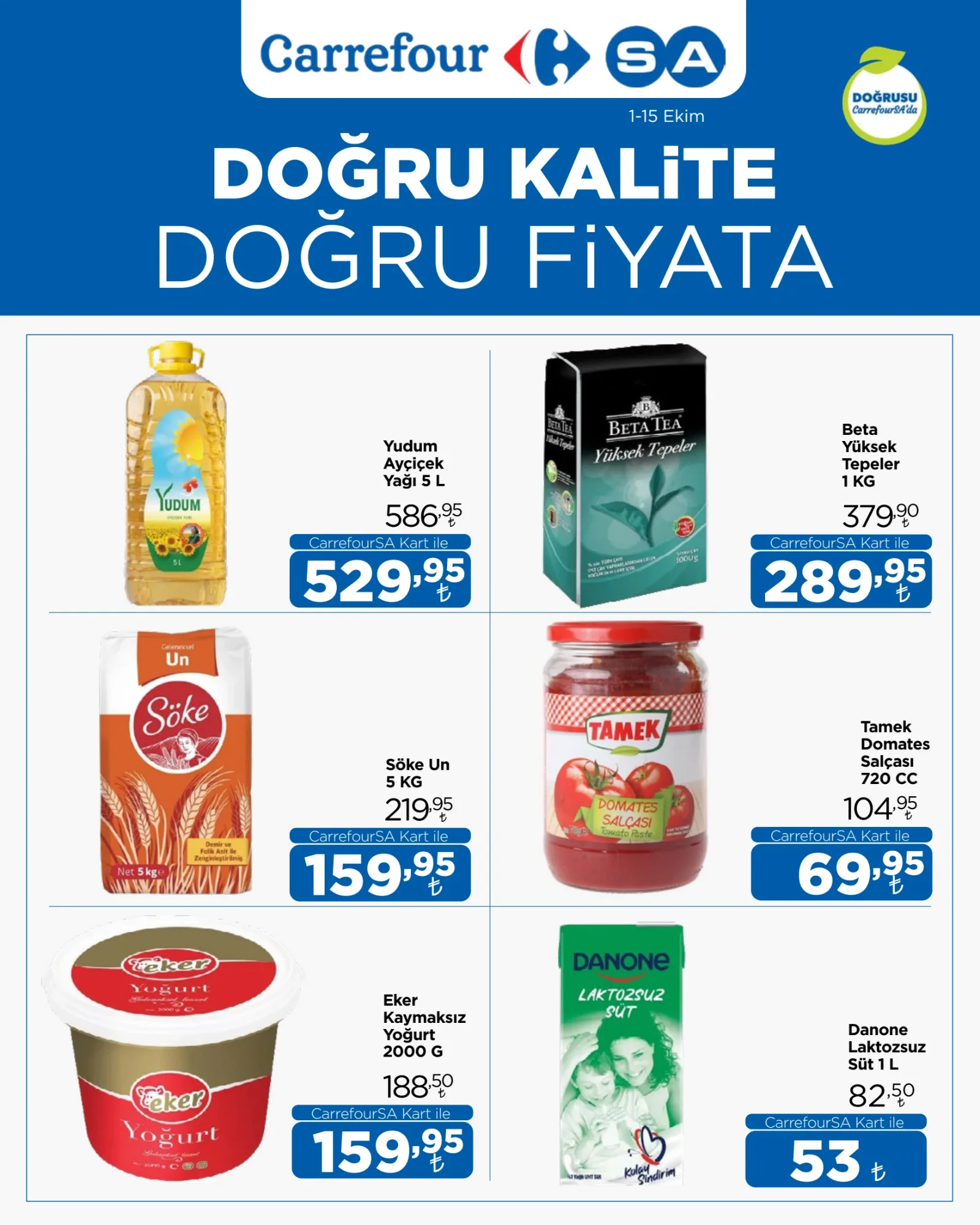 CarrefourSA 1–15 Ekim kataloğu, sayfa 1
