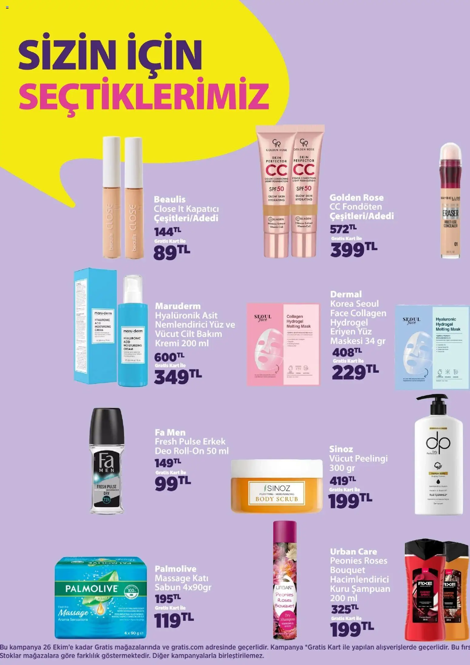 Gratis 28 Eylül – 26 Ekim kataloğu, sayfa 8