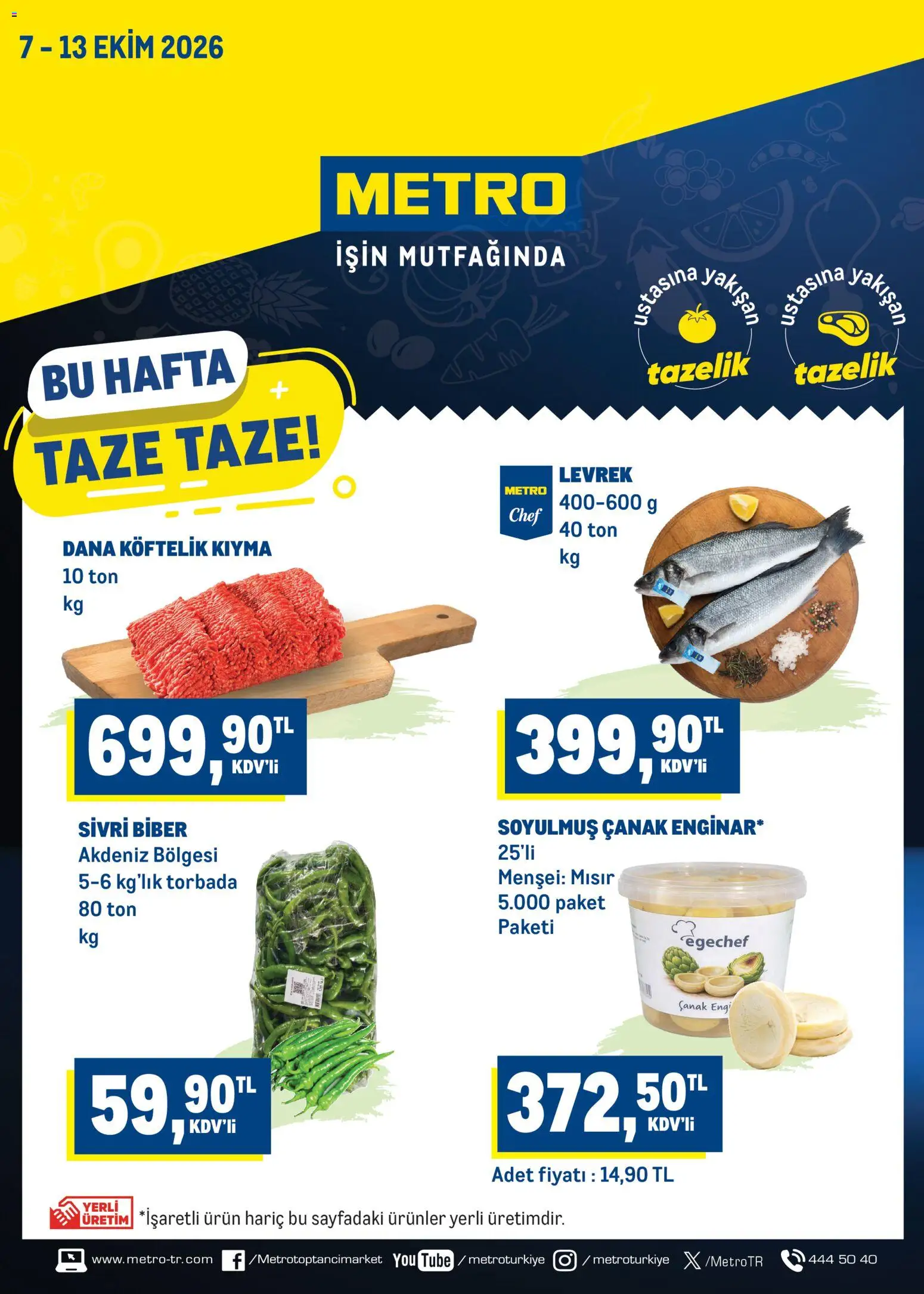 Metro Taze Taze 7–13 Ekim kataloğu, sayfa 1