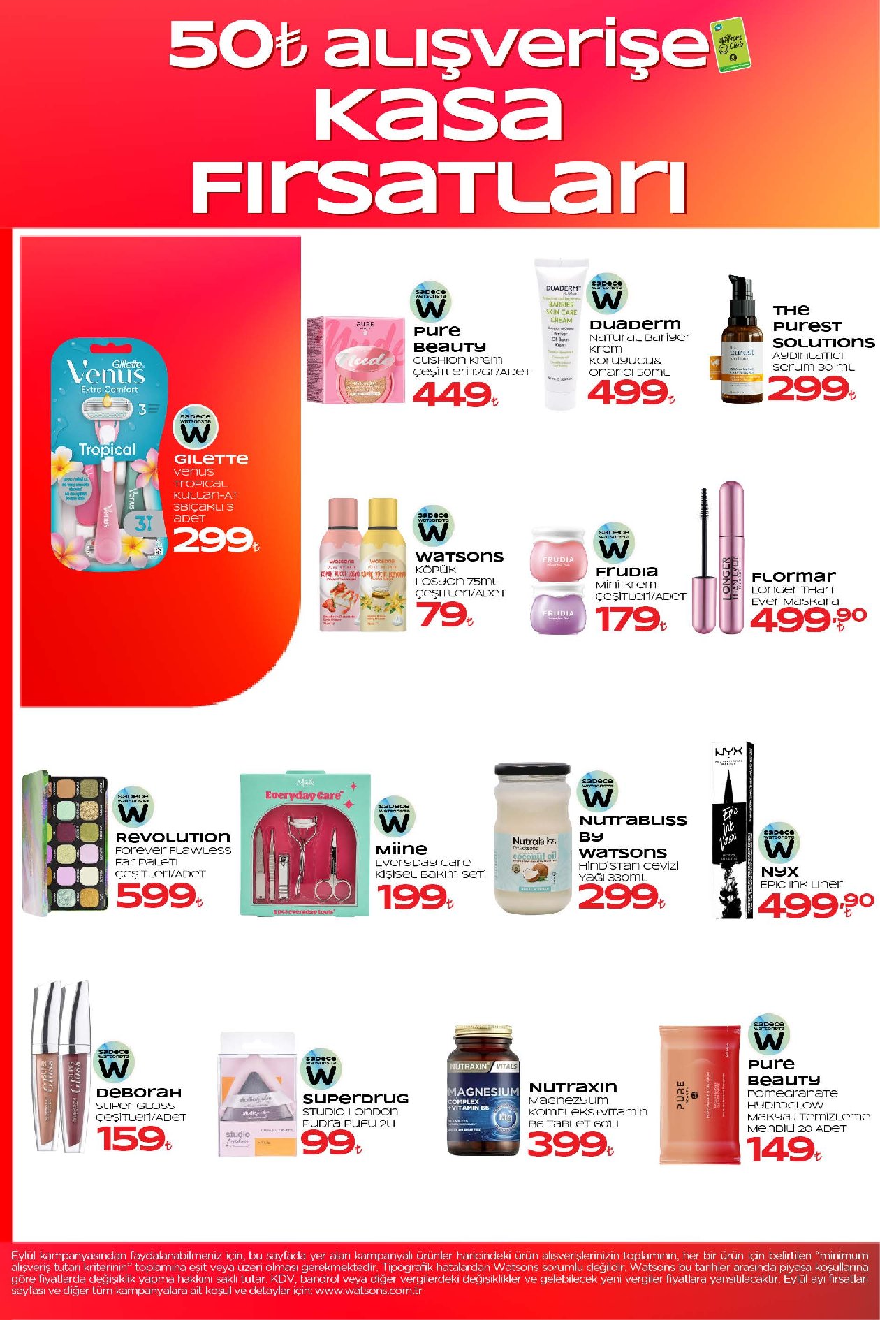 Watsons 1 Eylül – 6 Ekim kataloğu, sayfa 11