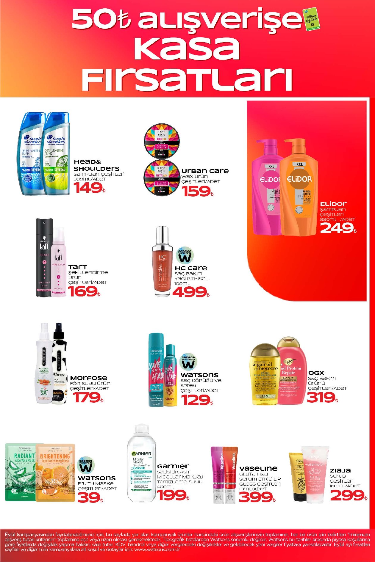 Watsons 1 Eylül – 6 Ekim kataloğu, sayfa 7