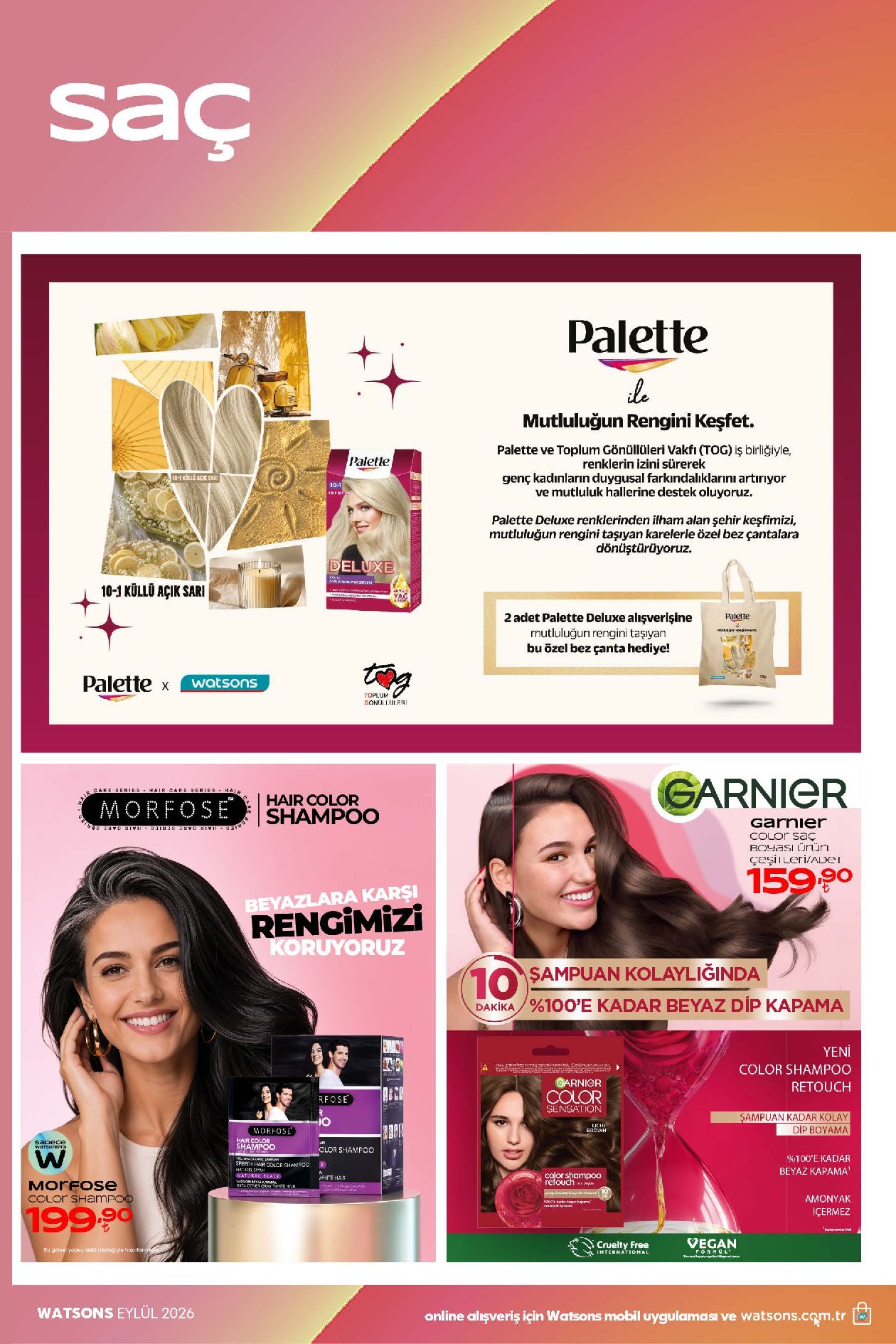 Watsons 1 Eylül – 6 Ekim kataloğu, sayfa 33
