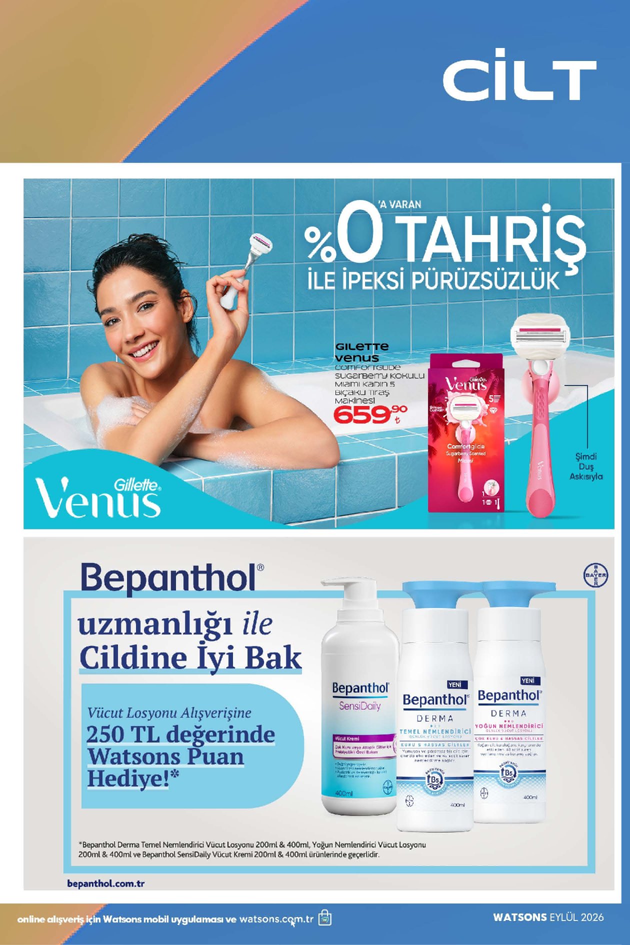 Watsons 1 Eylül – 6 Ekim kataloğu, sayfa 30